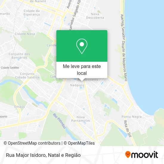 Rua Major Isidoro mapa
