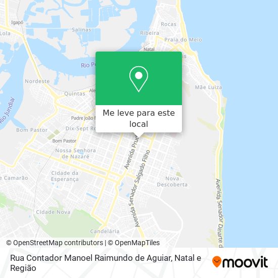 Rua Contador Manoel Raimundo de Aguiar mapa