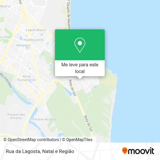 Rua da Lagosta mapa
