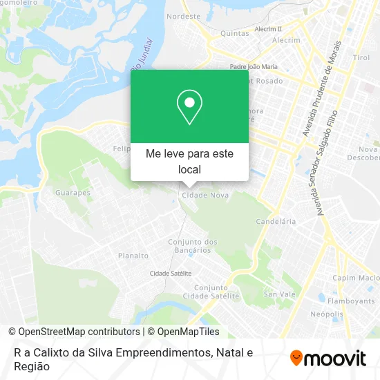 R a Calixto da Silva Empreendimentos mapa