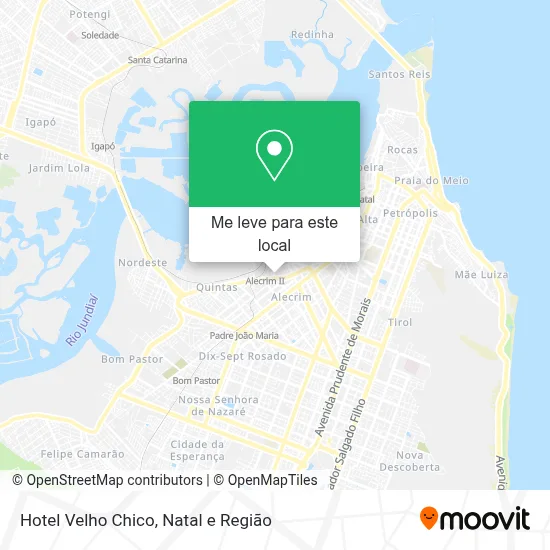 Hotel Velho Chico mapa