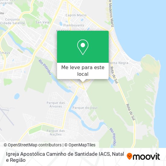 Igreja Apostólica Caminho de Santidade IACS mapa