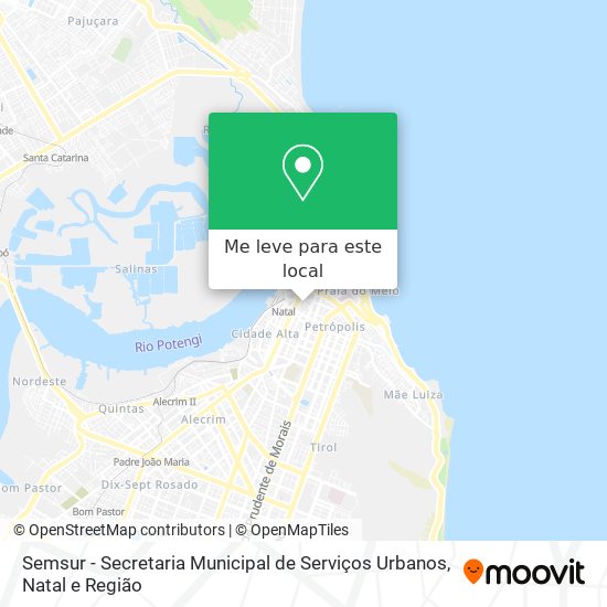 Semsur - Secretaria Municipal de Serviços Urbanos mapa