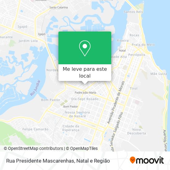 Rua Presidente Mascarenhas mapa