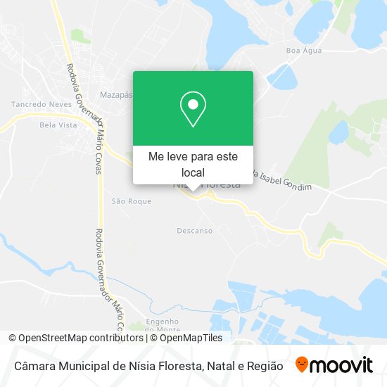 Câmara Municipal de Nísia Floresta mapa