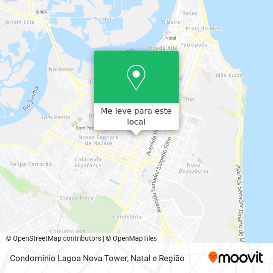 Condomínio Lagoa Nova Tower mapa
