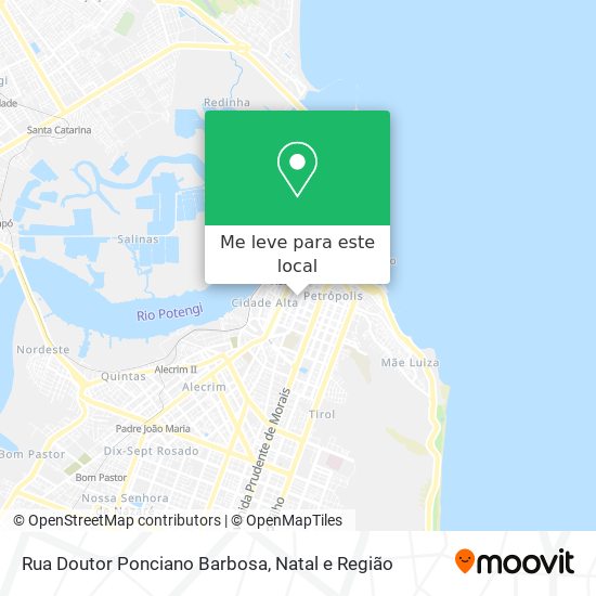 Rua Doutor Ponciano Barbosa mapa