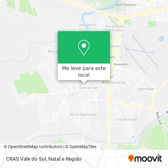 CRAS Vale do Sol mapa