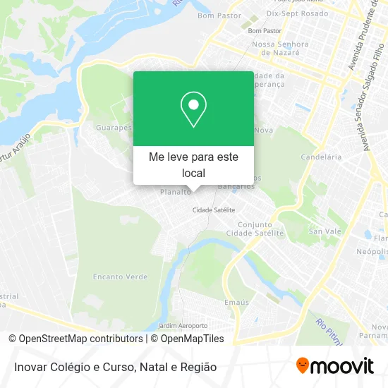 Inovar Colégio e Curso mapa