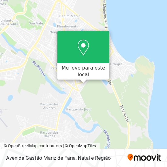 Avenida Gastão Mariz de Faria mapa