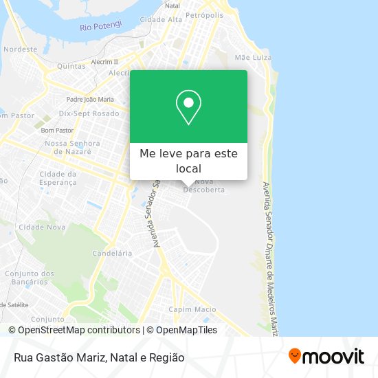 Rua Gastão Mariz mapa