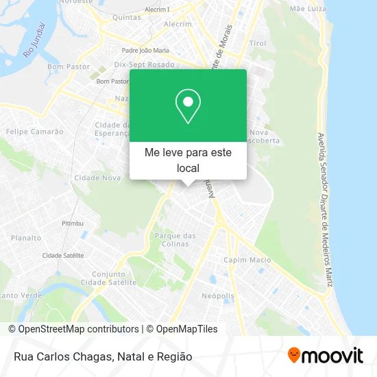 Rua Carlos Chagas mapa