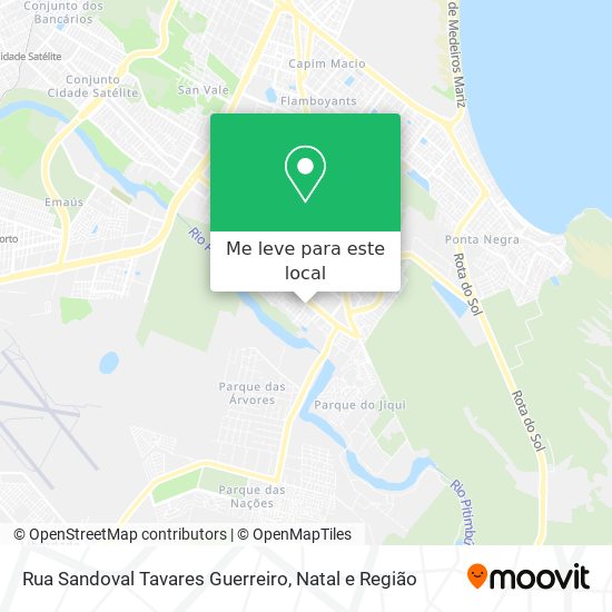 Rua Sandoval Tavares Guerreiro mapa