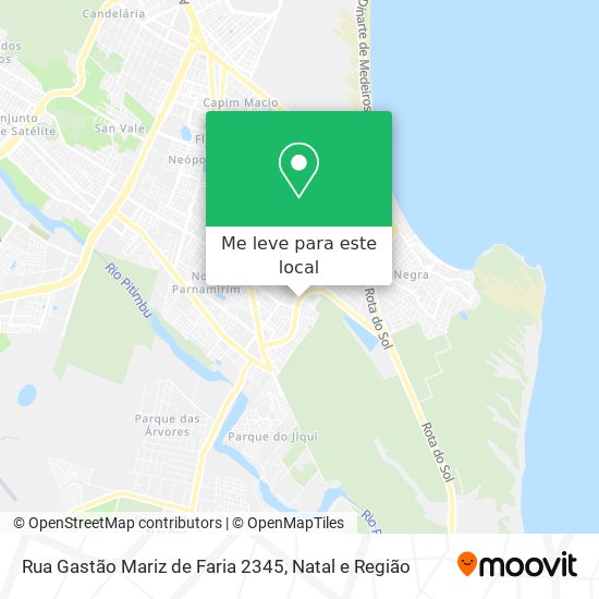 Rua Gastão Mariz de Faria 2345 mapa