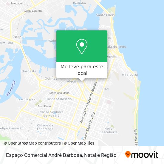 Espaço Comercial André Barbosa mapa