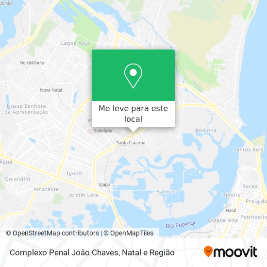 Complexo Penal João Chaves mapa