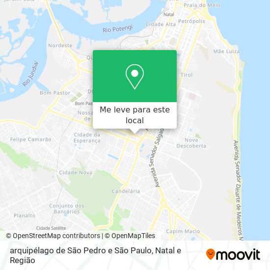 arquipélago de São Pedro e São Paulo mapa