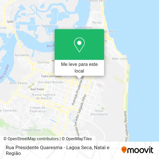 Rua Presidente Quaresma - Lagoa Seca mapa