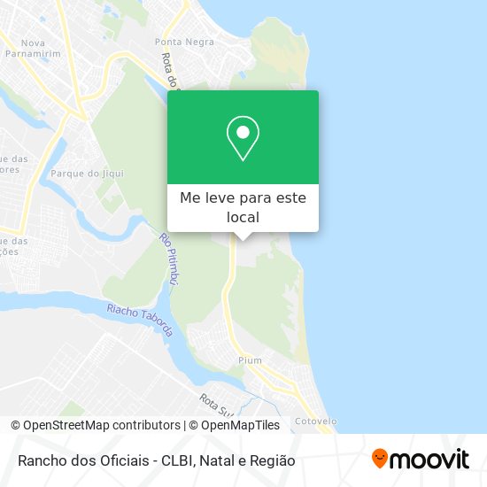 Rancho dos Oficiais - CLBI mapa