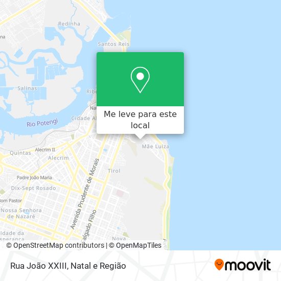 Rua João XXIII mapa