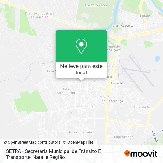 SETRA - Secretaria Municipal  de Trânsito E Transporte mapa