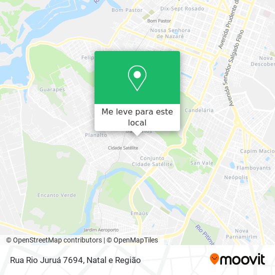 Rua Rio Juruá 7694 mapa
