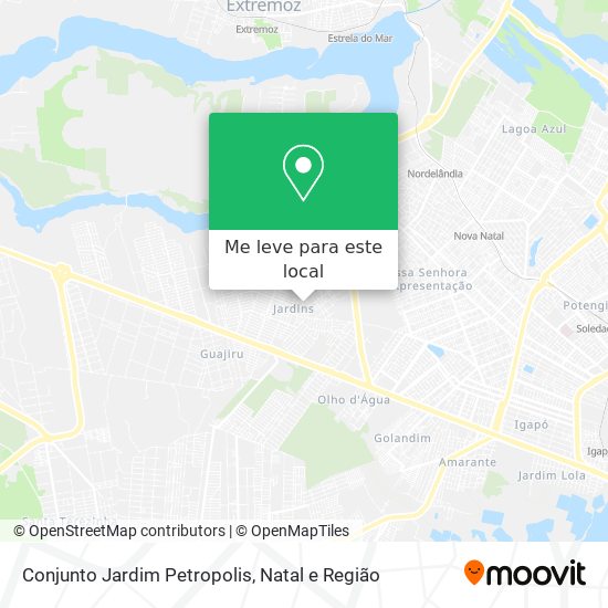 Conjunto Jardim Petropolis mapa