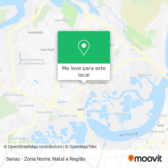 Senac - Zona Norte mapa