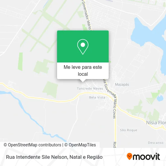 Rua Intendente Sile Nelson mapa
