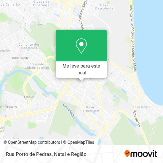 Rua Porto de Pedras mapa