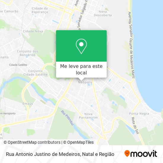 Rua Antonio Justino de Medeiros mapa