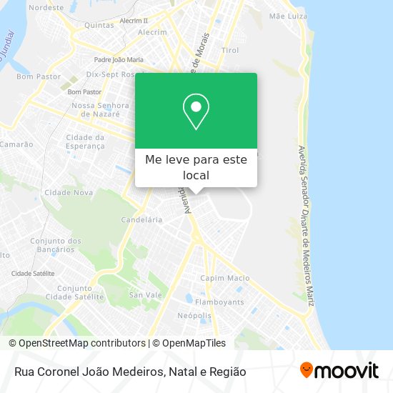 Rua Coronel João Medeiros mapa