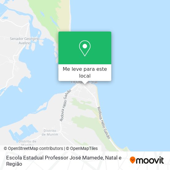 Escola Estadual Professor José Mamede mapa