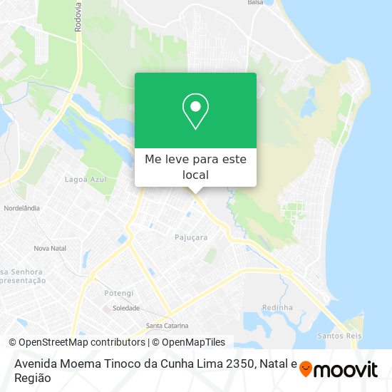 Avenida Moema Tinoco da Cunha Lima 2350 mapa