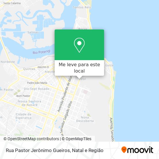 Rua Pastor Jerônimo Gueiros mapa