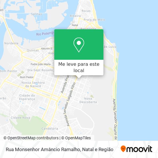 Rua Monsenhor Amâncio Ramalho mapa