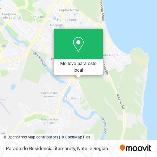Parada do Residencial itamaraty mapa