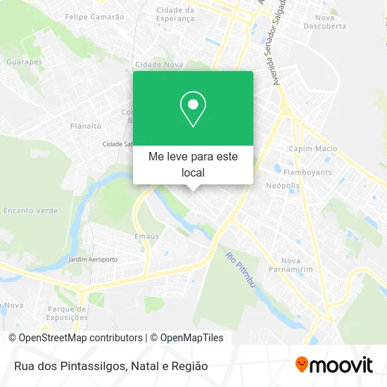 Rua dos Pintassilgos mapa