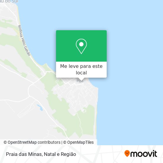 Praia das Minas mapa