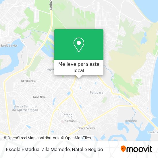 Escola Estadual Zila Mamede mapa