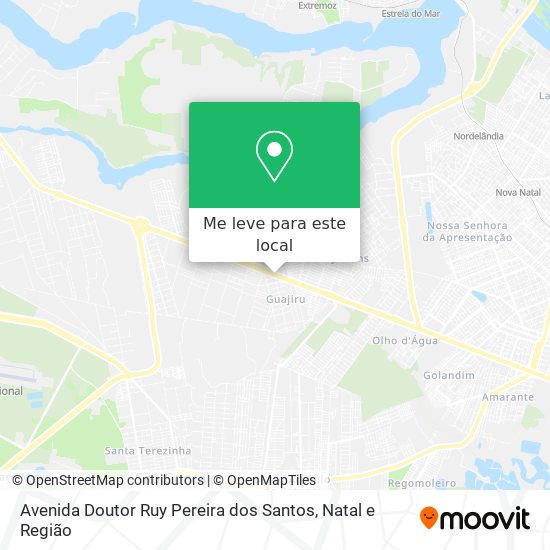 Avenida Doutor Ruy Pereira dos Santos mapa