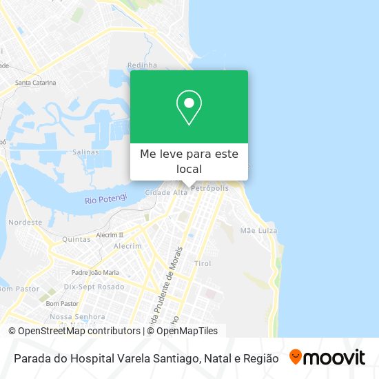 Parada do Hospital Varela Santiago mapa