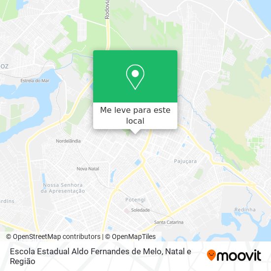 Escola Estadual Aldo Fernandes de Melo mapa