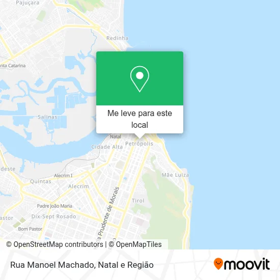Rua Manoel Machado mapa