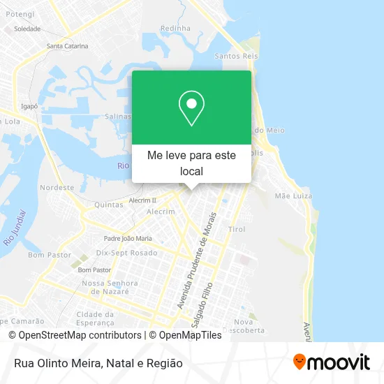 Rua Olinto Meira mapa