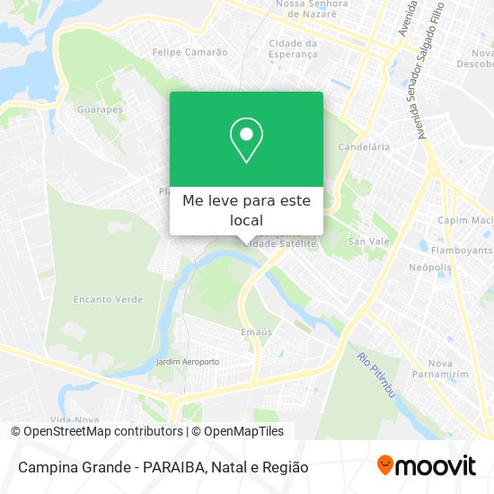 Campina Grande - PARAIBA mapa