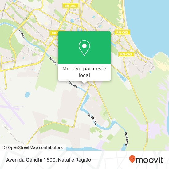 Avenida Gandhi 1600 mapa
