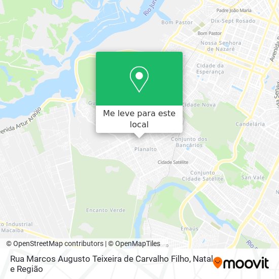 Rua Marcos Augusto Teixeira de Carvalho Filho mapa
