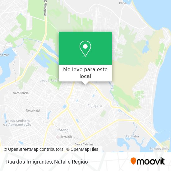 Rua dos Imigrantes mapa