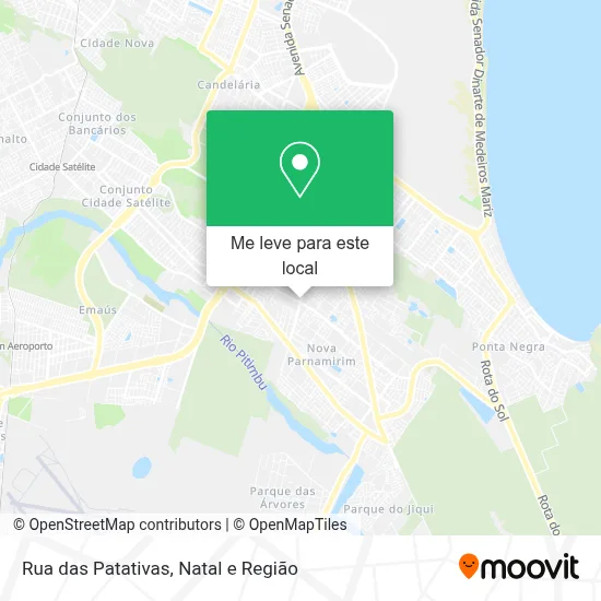 Rua das Patativas mapa